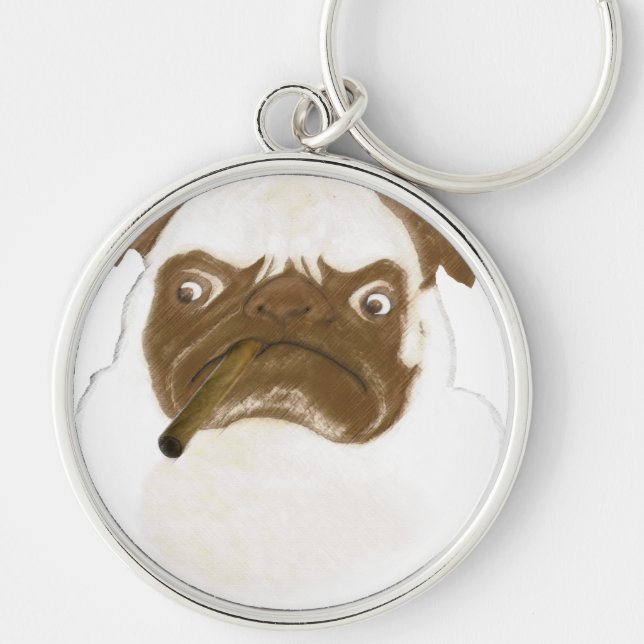 Chaveiro Puggy personalizado com charuto (Frente)