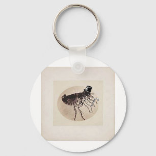 Chaveiro Pulga do chapéu alto e do bastão