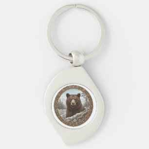 Chaveiro Pulse do Urso Selvagem Pingente de Chaves Vintage