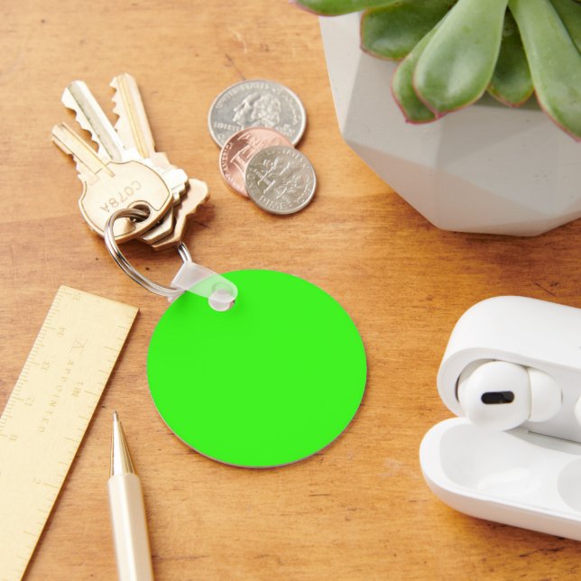 Chaveiro Pulse Verde Neon e Rosa Pulse Personalizado (Mesa)