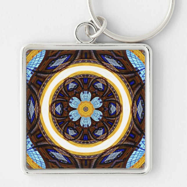 Chaveiro Pulseira Abstrata Arquitetônica (Frente)