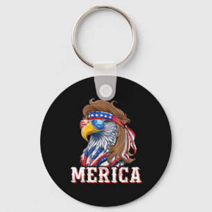 Chaveiro Pulseira Águia Engraçada 4 De Julho Bandeira Ameri