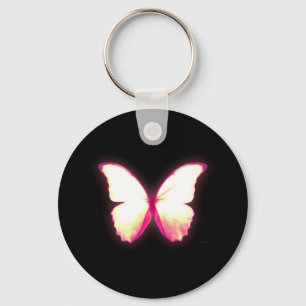 Chaveiro Pulseira Básica Borboleta Rosa