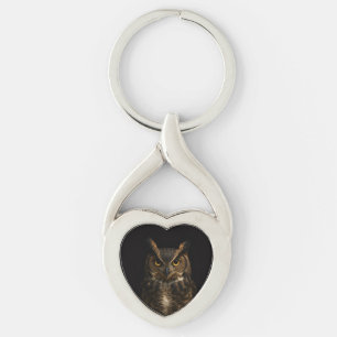 Chaveiro Pulseira Black 4 Luxe com Coruja de Olho Dourado