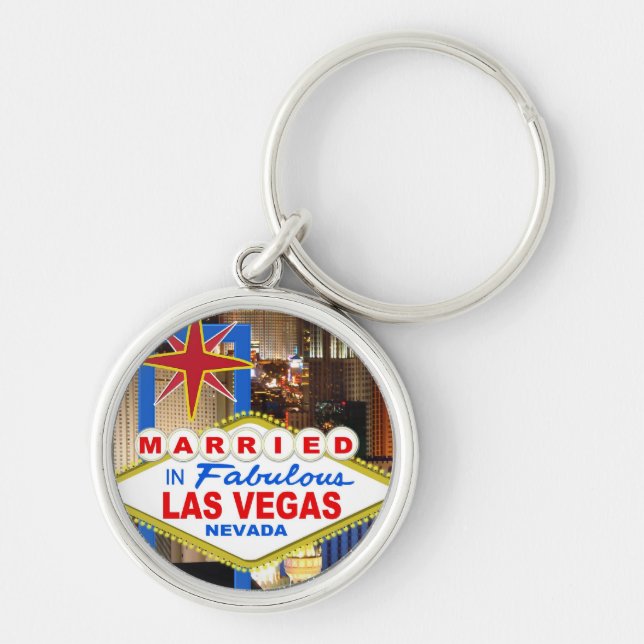 Chaveiro Pulseira Casado Em LAS VEGAS (Frente)