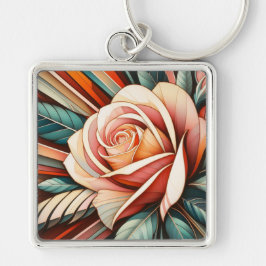 Chaveiro Pulseira Chave Rosácea Art Déco
