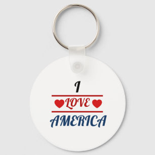 Chaveiro Pulseira Clássica - Eu Amo a América