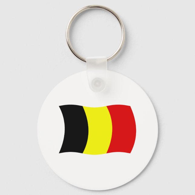 Chaveiro Pulseira com a bandeira da Bélgica (Frente)