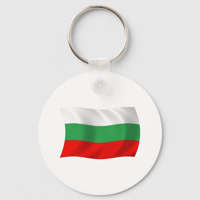 Chaveiro Pulseira com a bandeira da Bulgária (Frente)