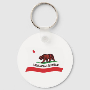 Chaveiro Pulseira com a bandeira da Califórnia