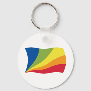 Chaveiro Pulseira com a bandeira da Lingua Franca Nova