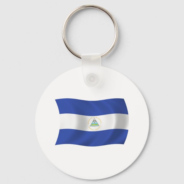 Chaveiro Pulseira com a Bandeira da Nicarágua (Frente)