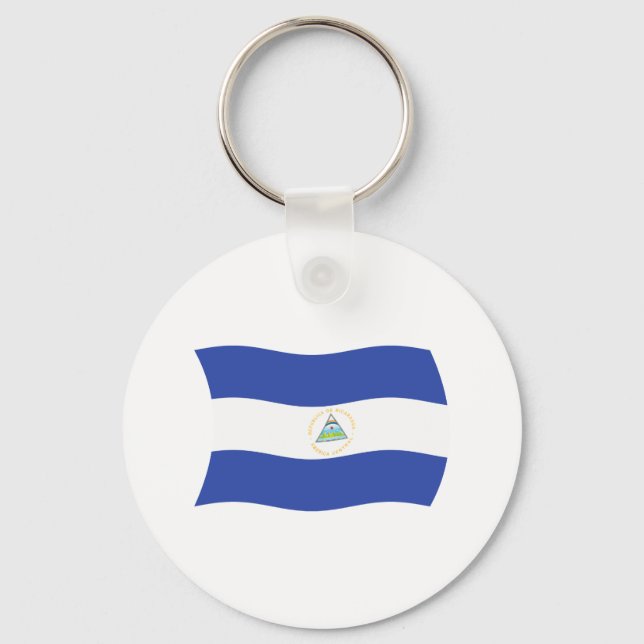 Chaveiro Pulseira com a Bandeira da Nicarágua (Frente)