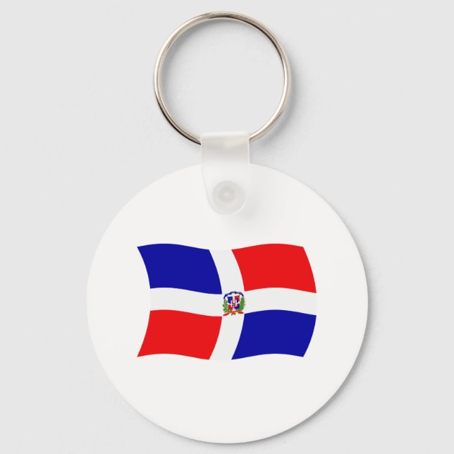 Chaveiro Pulseira com a bandeira da República Dominicana (Frente)