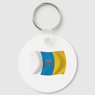 Chaveiro Pulseira com a bandeira das Ilhas Canárias