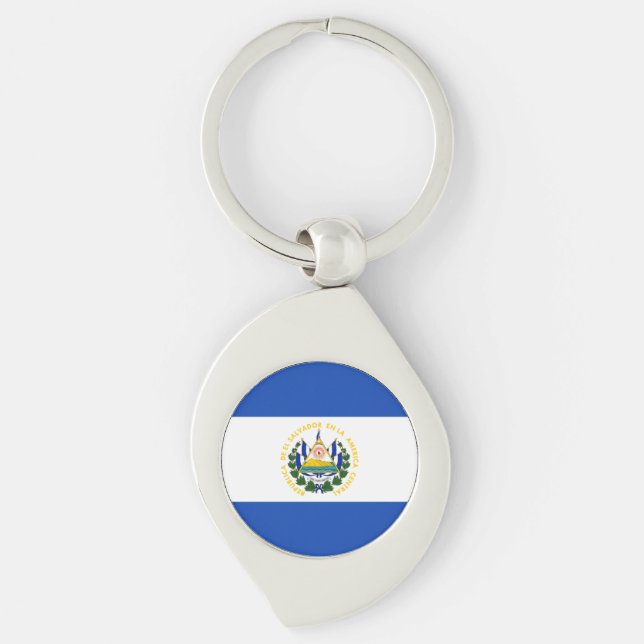Chaveiro Pulseira com a Bandeira de El Salvador (Frente)