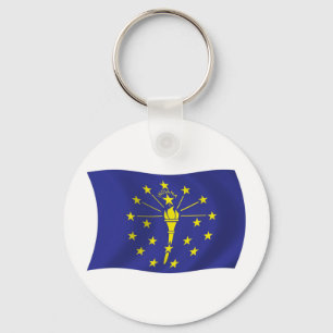 Chaveiro Pulseira com a bandeira de Indiana