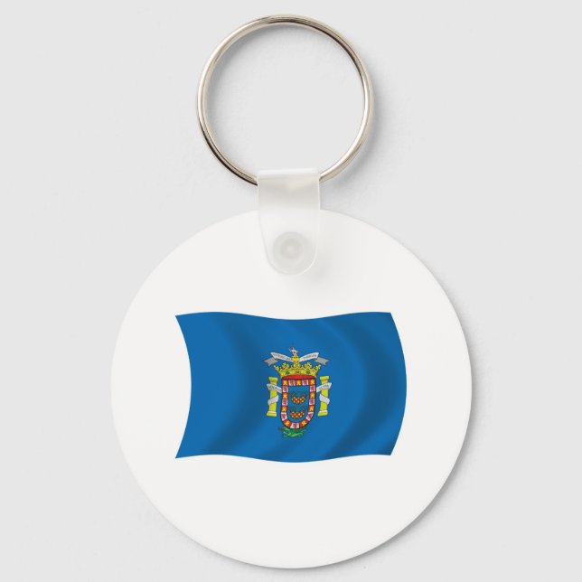Chaveiro Pulseira com a bandeira de Melilla (Frente)