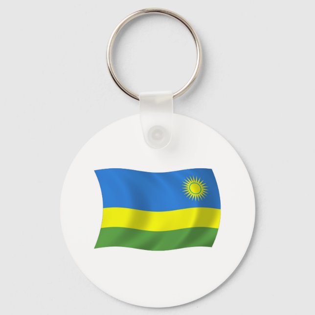 Chaveiro Pulseira com a Bandeira de Ruanda (Frente)