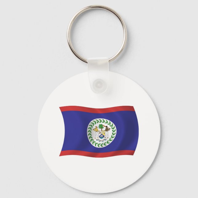 Chaveiro Pulseira com a bandeira do Belize (Frente)