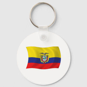 Chaveiro Pulseira com a Bandeira do Equador