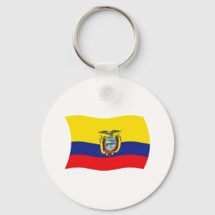 Chaveiro Pulseira com a Bandeira do Equador