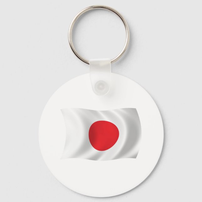Chaveiro Pulseira com a Bandeira do Japão (Frente)