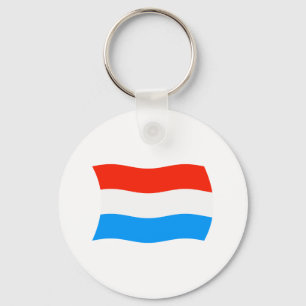 Chaveiro Pulseira com a bandeira do Luxemburgo