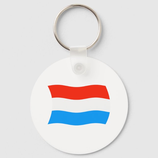Chaveiro Pulseira com a bandeira do Luxemburgo (Frente)