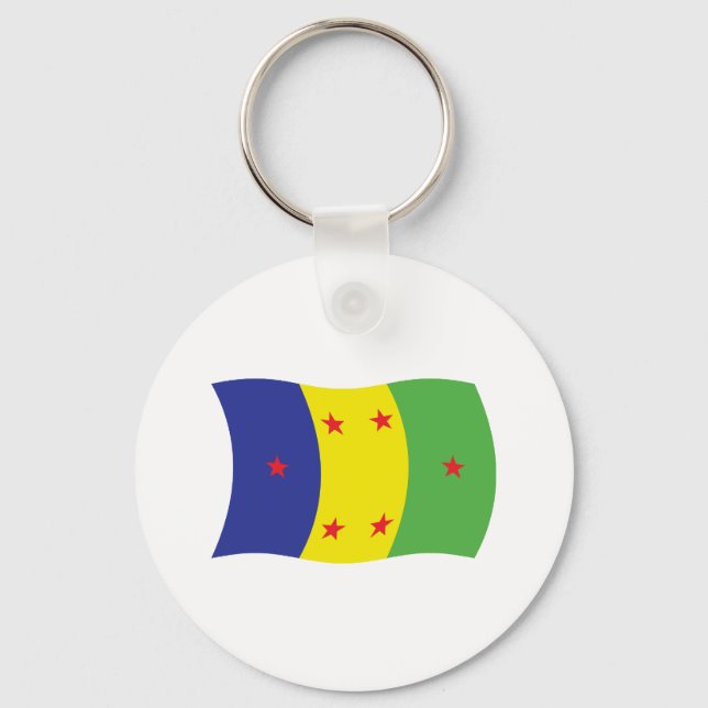 Chaveiro Pulseira com a bandeira do povo Ogoni (Frente)
