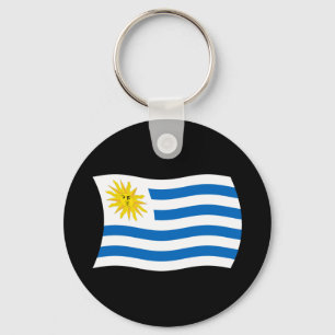 Chaveiro Pulseira com a Bandeira do Uruguai