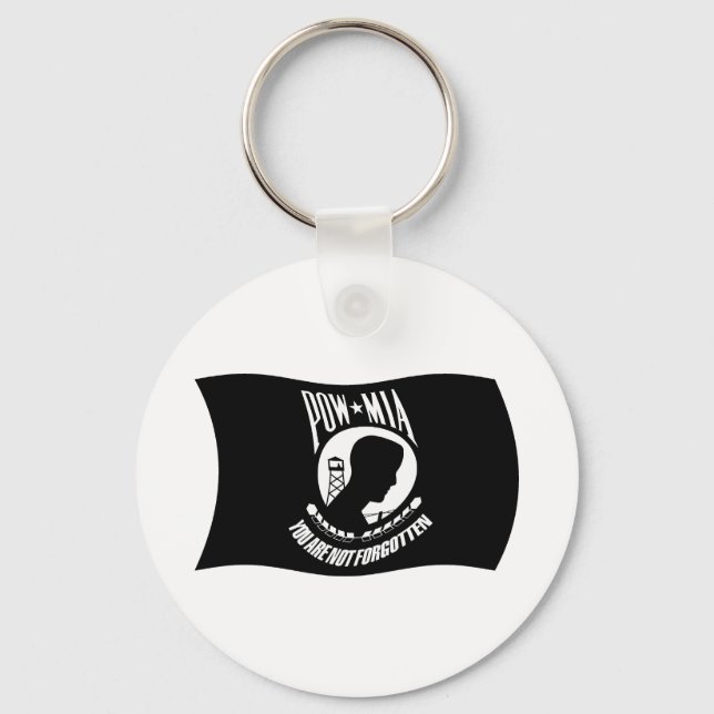 Chaveiro Pulseira com a Bandeira dos POW's & MIA's (Frente)