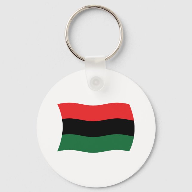 Chaveiro Pulseira com a Bandeira Pan-Africana (UNIA) (Frente)