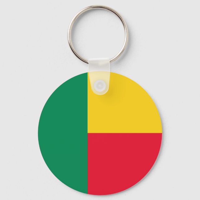Chaveiro Pulseira com a Bandeira Patriótica do Benim (Frente)