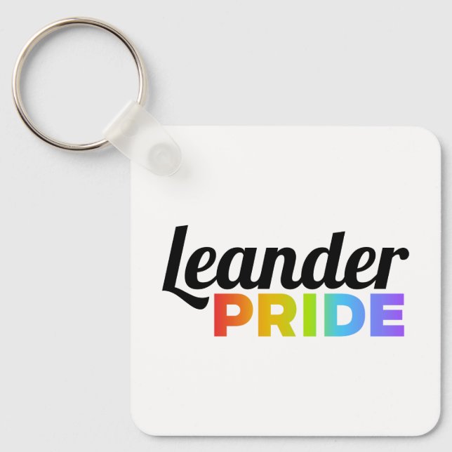 Chaveiro Pulseira com a marca Leander Pride (Frente)