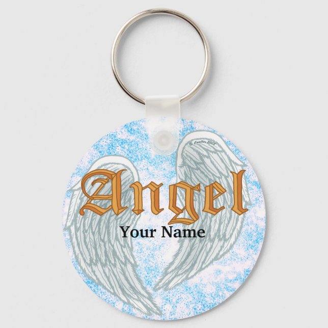 Chaveiro Pulseira com Asas de Anjo (Frente)