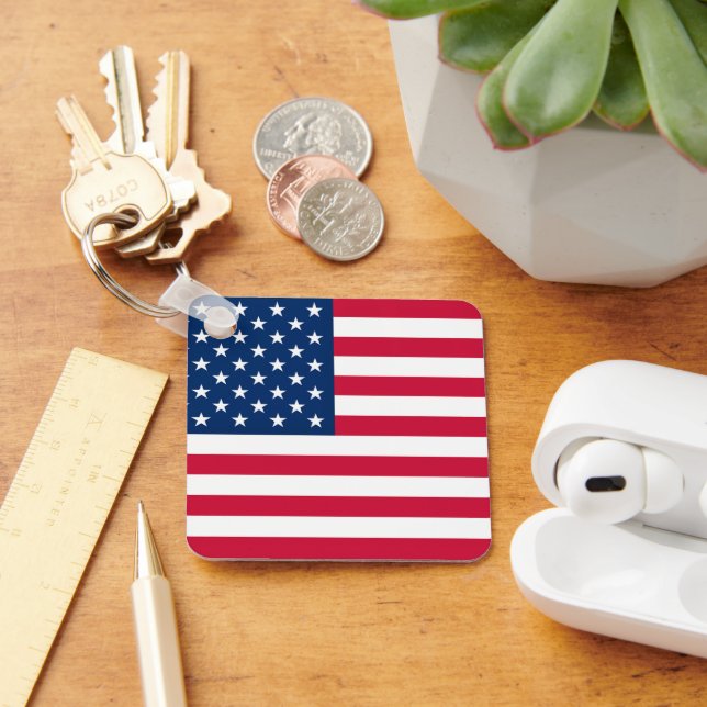 Chaveiro Pulseira com Bandeira Americana (Mesa)