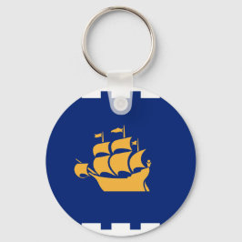 Chaveiro Pulseira com Bandeira de Quebec City, Canadá