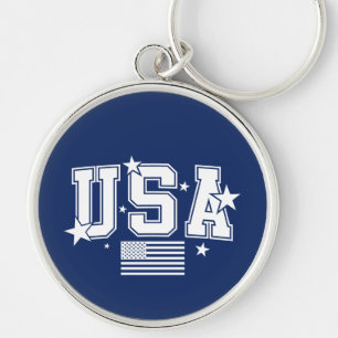 Chaveiro Pulseira com Bandeira dos EUA