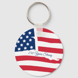 Chaveiro Pulseira com Bandeira dos EUA