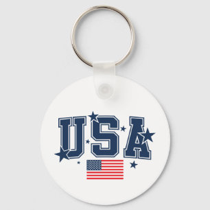 Chaveiro Pulseira com Bandeira dos EUA
