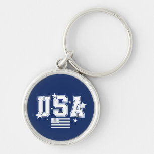 Chaveiro Pulseira com Bandeira dos EUA