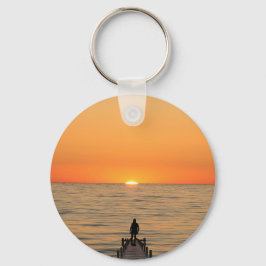 Chaveiro Pulseira com design Bismillah e pôr do sol