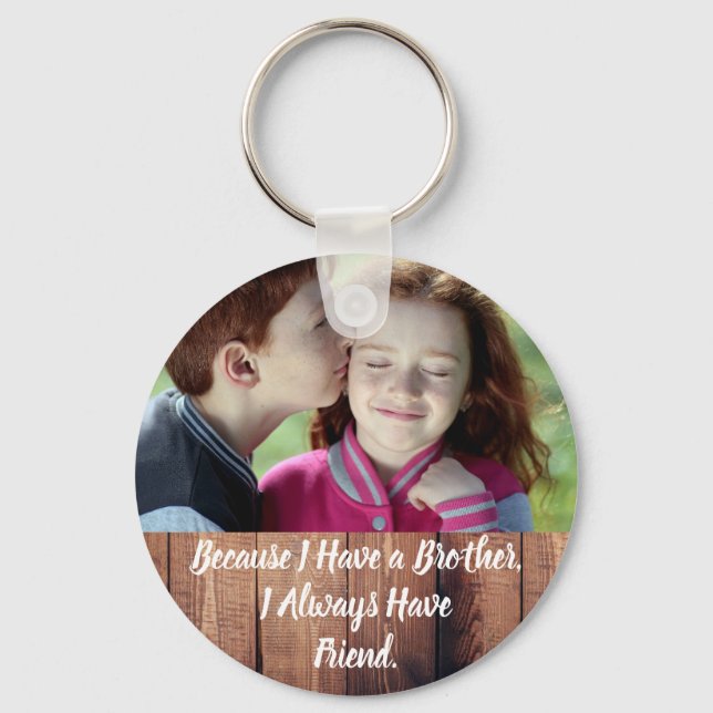 Chaveiro Pulseira com foto e texto personalizados, Presente (Frente)