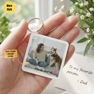 Chaveiro Pulseira com Foto Personalizada do Animal de Estim