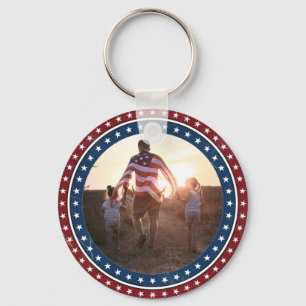 Chaveiro Pulseira com Foto Personalizada dos EUA 250 Aniver
