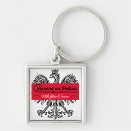 Chaveiro Pulseira com Logo do Hooked on Polkas