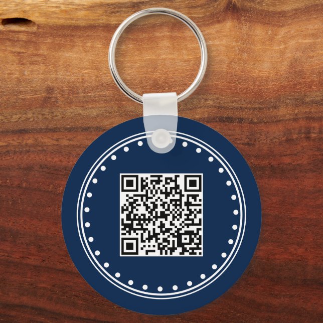 Chaveiro Pulseira com Marca da Empresa e Código QR Logo (Verso)