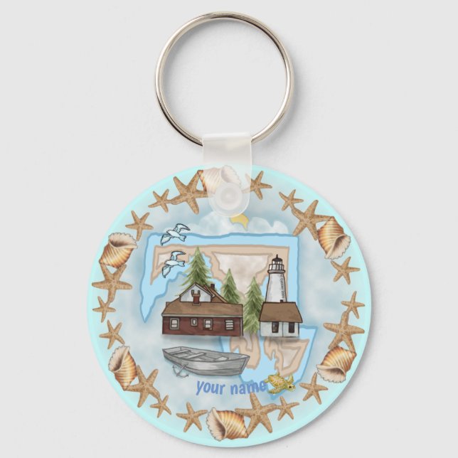 Chaveiro Pulseira com Maryland Shells Lighthouse (Frente)