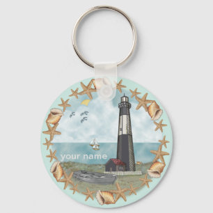 Chaveiro pulseira com pingente do Farol Georgia Shells